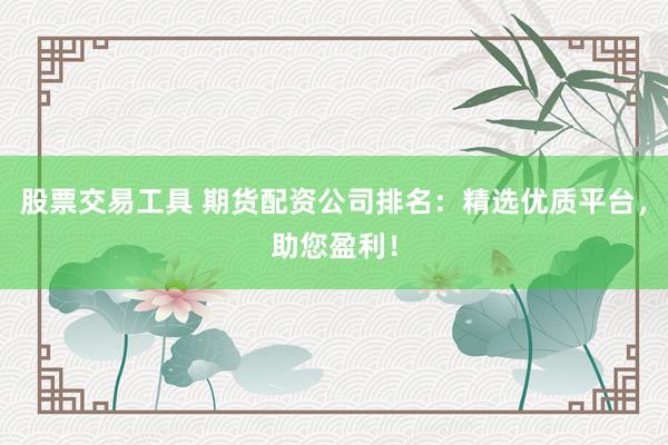 股票交易工具 期货配资公司排名：精选优质平台，助您盈利！